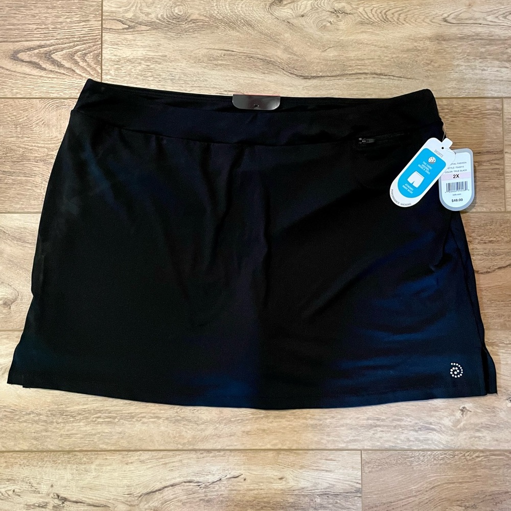 Be Inspired Golf Skort Black Size 2X **NWT**